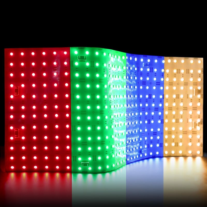 SuperlightingLED 1PC Flexible LED Backlight Sheet RGBW+Warm White 2800K, 24V 70W 18.9X9.4 Inches Cuttable Dimmable Bendable Ultra-Slim LED Board Light Panel for Backlit Granite, Stained Glass Countertops - Image 1